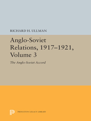cover image of Anglo-Soviet Relations, 1917-1921, Volume 3